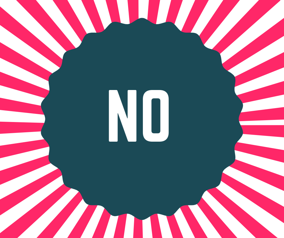 “NO”